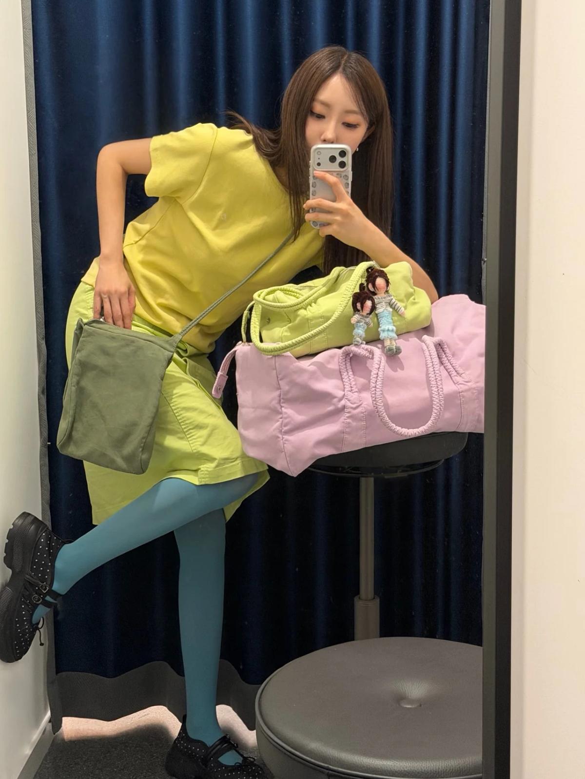 연두색