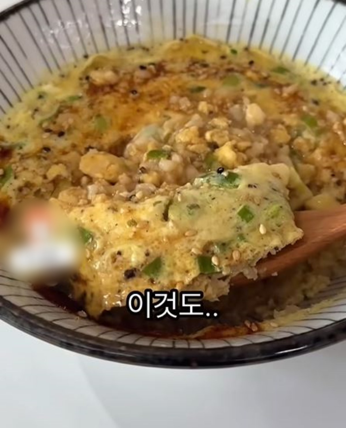 完成した超簡単卵ご飯