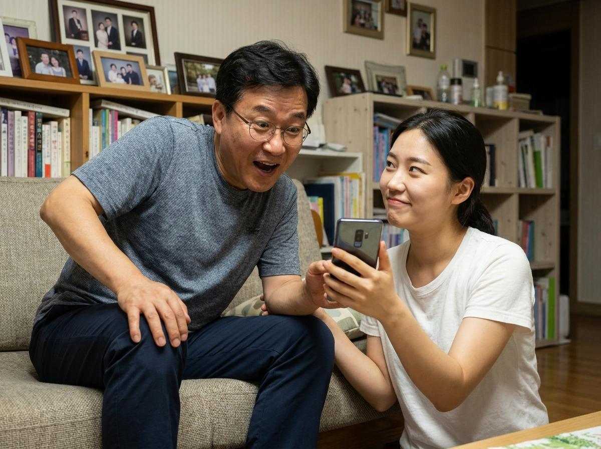『セットログ』を見て斬新な（？）考えを思いついた中年男性のイメージ
