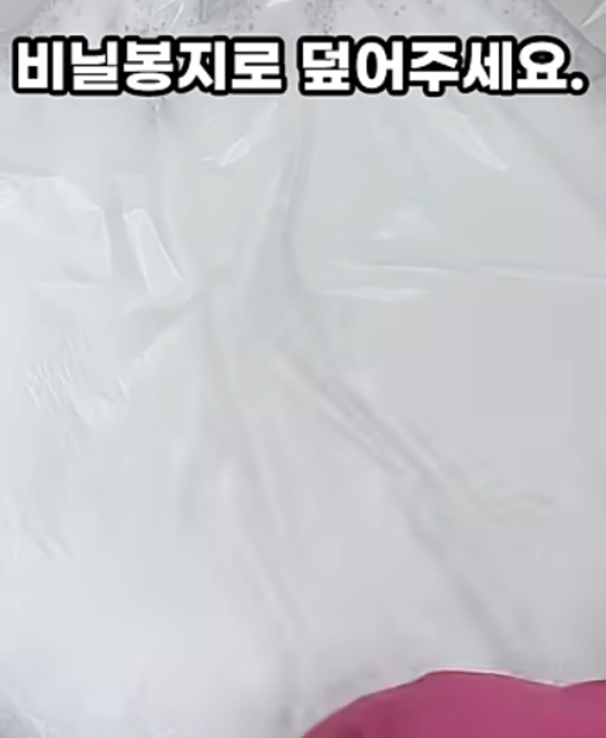 排水口を洗浄する様子