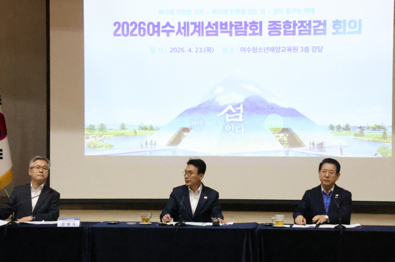 ▲ 島博覧会総合点検会議 / 2026年ヨス世界博覧会組織委員会提供