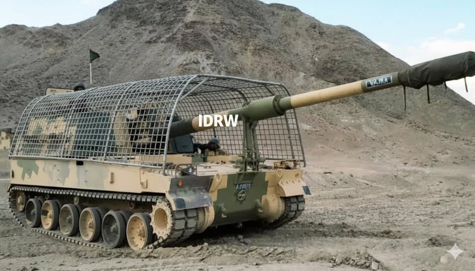 \"インド軍が運用するK9バズラ自走砲の画像\"