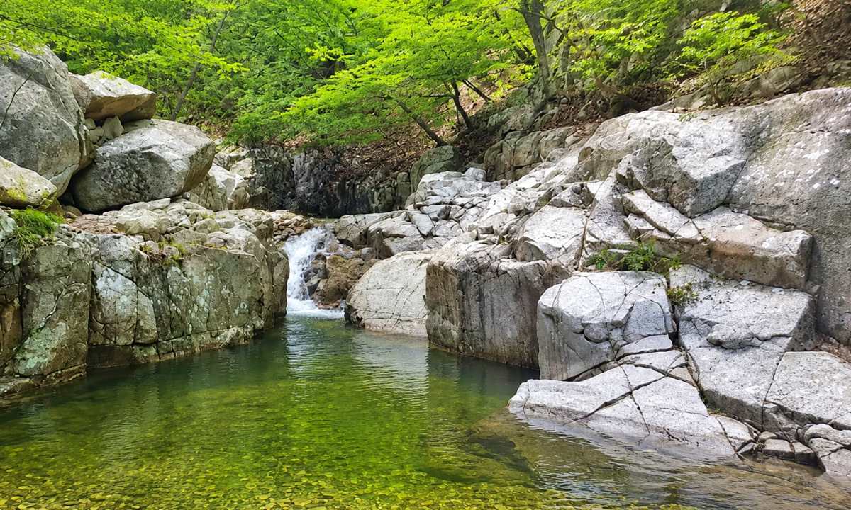 大運山 内院庵 渓谷