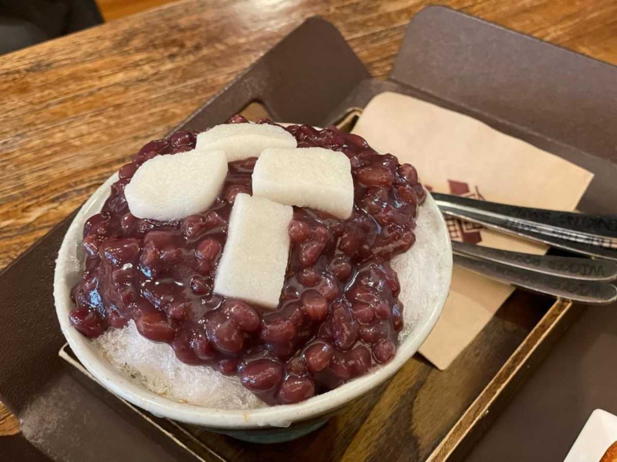 팟알の店外観またはかき氷写真