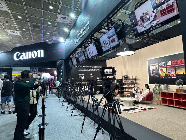 Canon Korea’s booth at KOBA 2026. Photo by Jin-young Park.