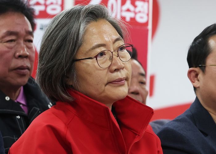 \"イ・スジョン（国民の力、京畿・水原選挙区の党支部委員長）。ⓒニューシス\"