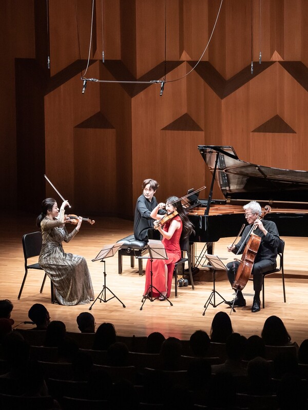 \"フォーレのピアノ四重奏第2番を演奏した今年のソウルスプリング室内楽祭の閉幕公演。（写真