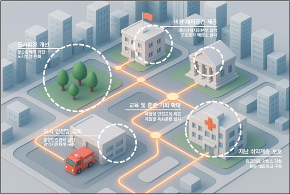 公共施設防災機能概念図