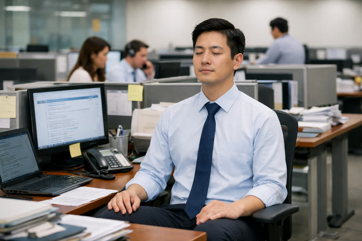 Can’t Meditate? Try These 1-Minute Hacks to Beat Workplace Stress