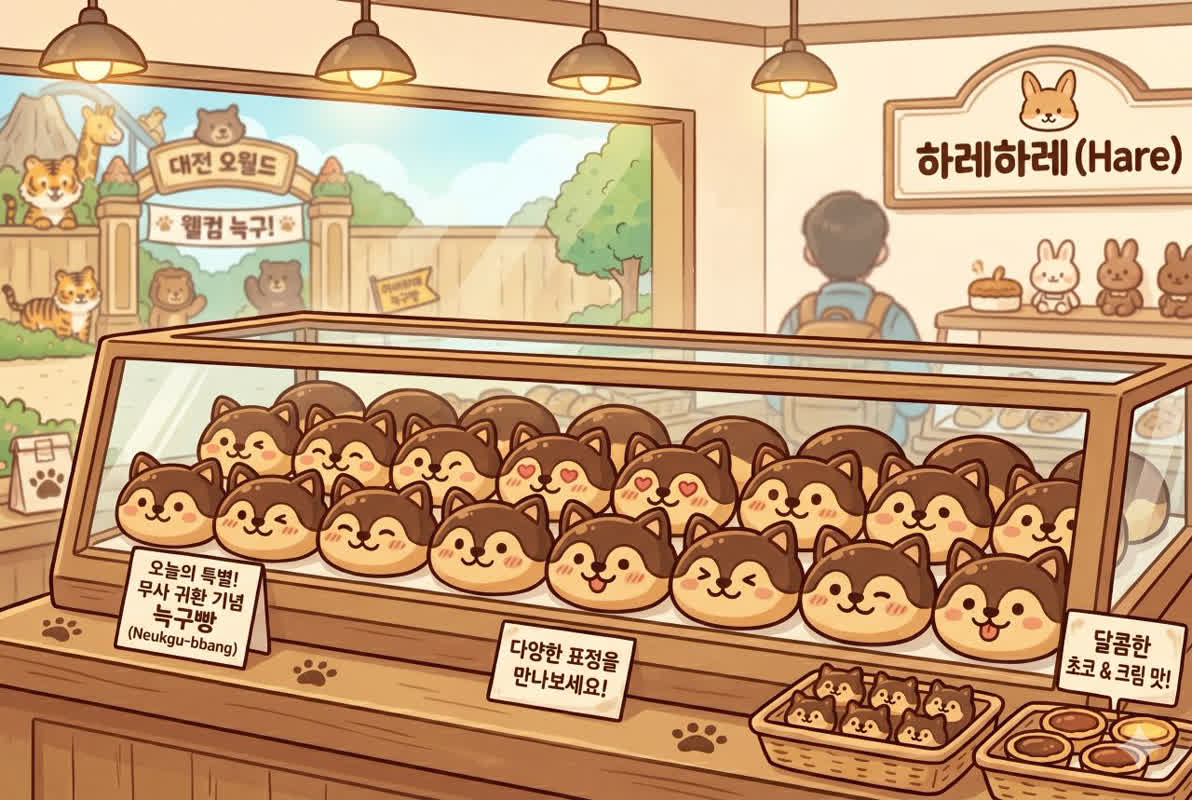 A Lost Wolf in South Korea Just Became a Viral Bakery Icon