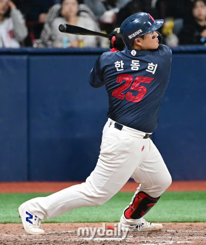 飛距離130mの衝撃一発！韓国KBOロッテのハン・ドンヒが3試合連続本塁打の快挙