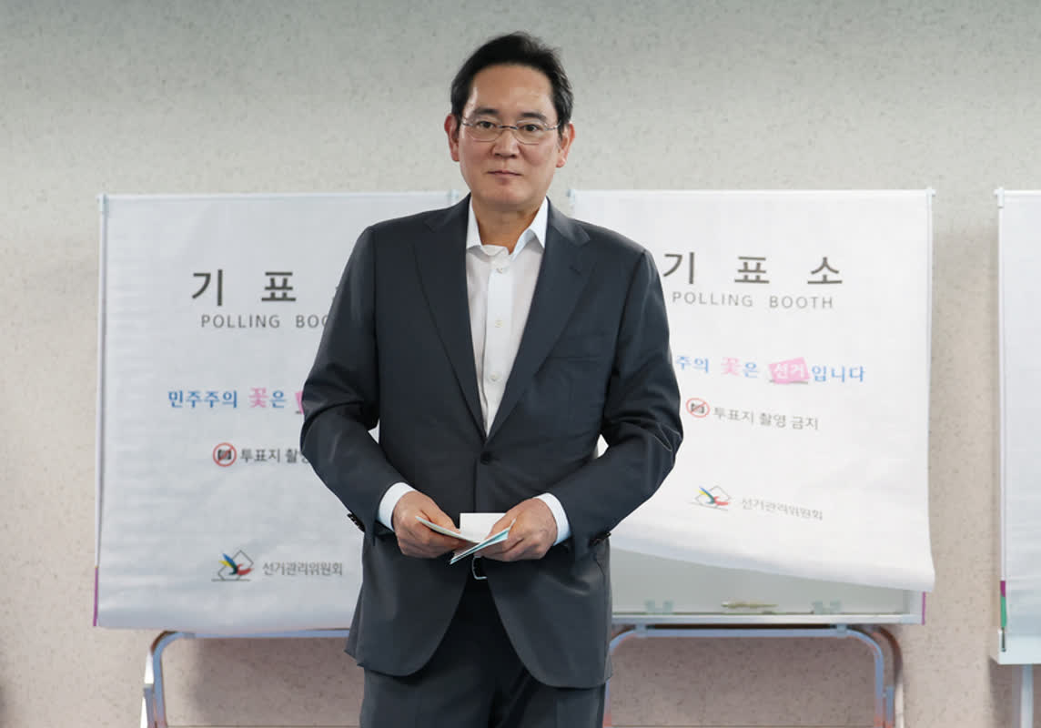 サムスン電子・李在鎔会長が異例の事前投票――その姿が公開された理由とは