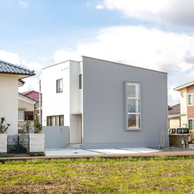 限られた土地で生まれた美しい家