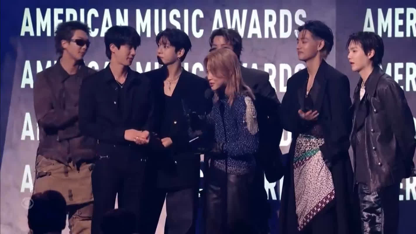 BTS Beats Bruno Mars and Lady Gaga for Top AMA Honor