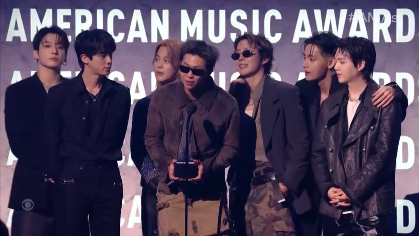 BTS Beats Lady Gaga and Bruno Mars for Top Honor at AMAs