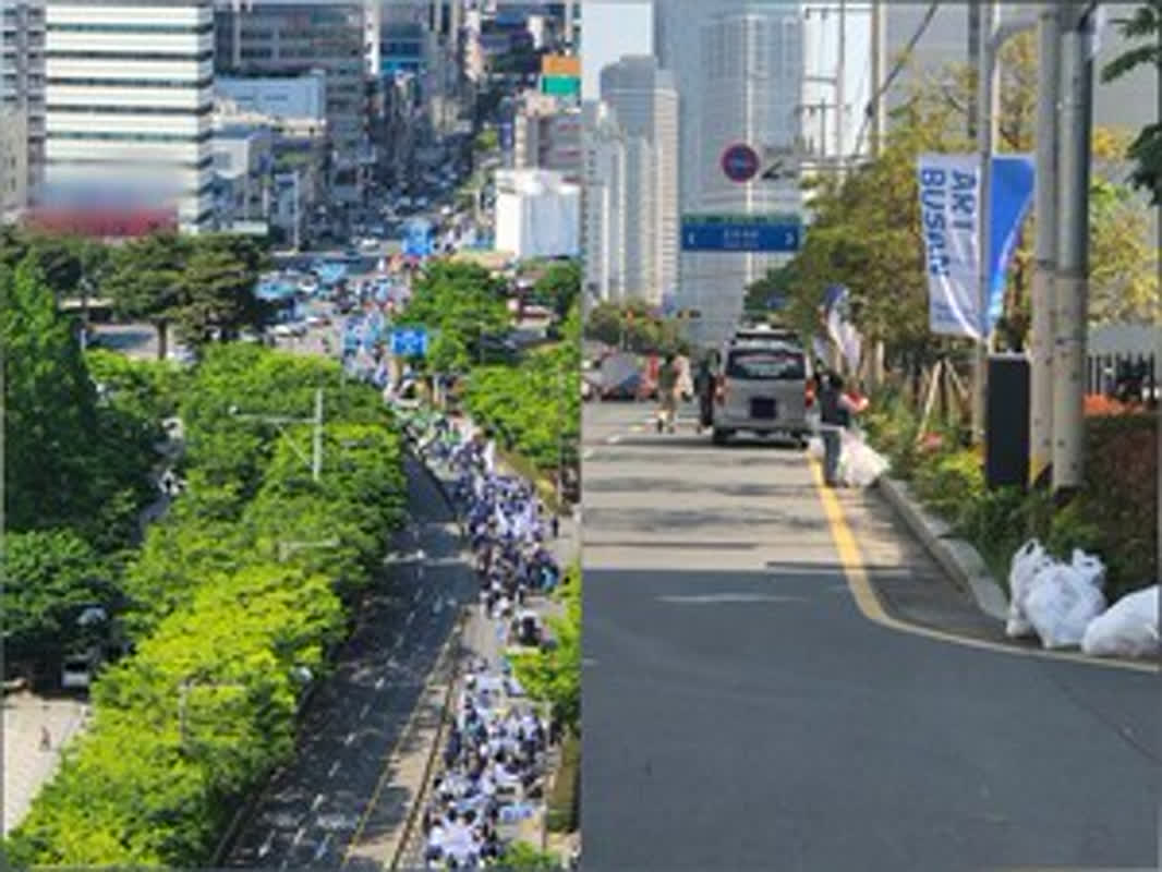 労働者の声、静かに響く！今年の労働の日の集会は安定した運営