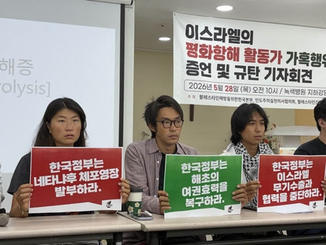Detained Korean Activists Allege Torture and Sexual Abuse by Israeli Forces