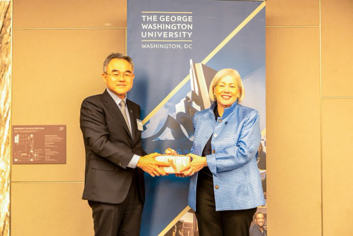 A Decade in the Making: GWU President Returns to South Korea